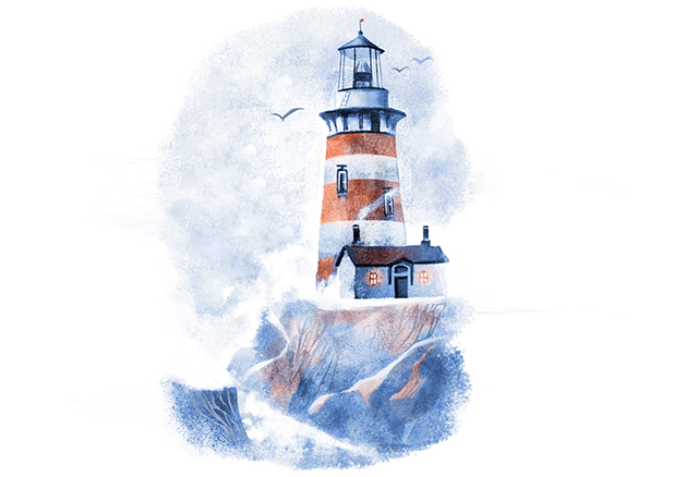 рождественские рисунки акварелью.