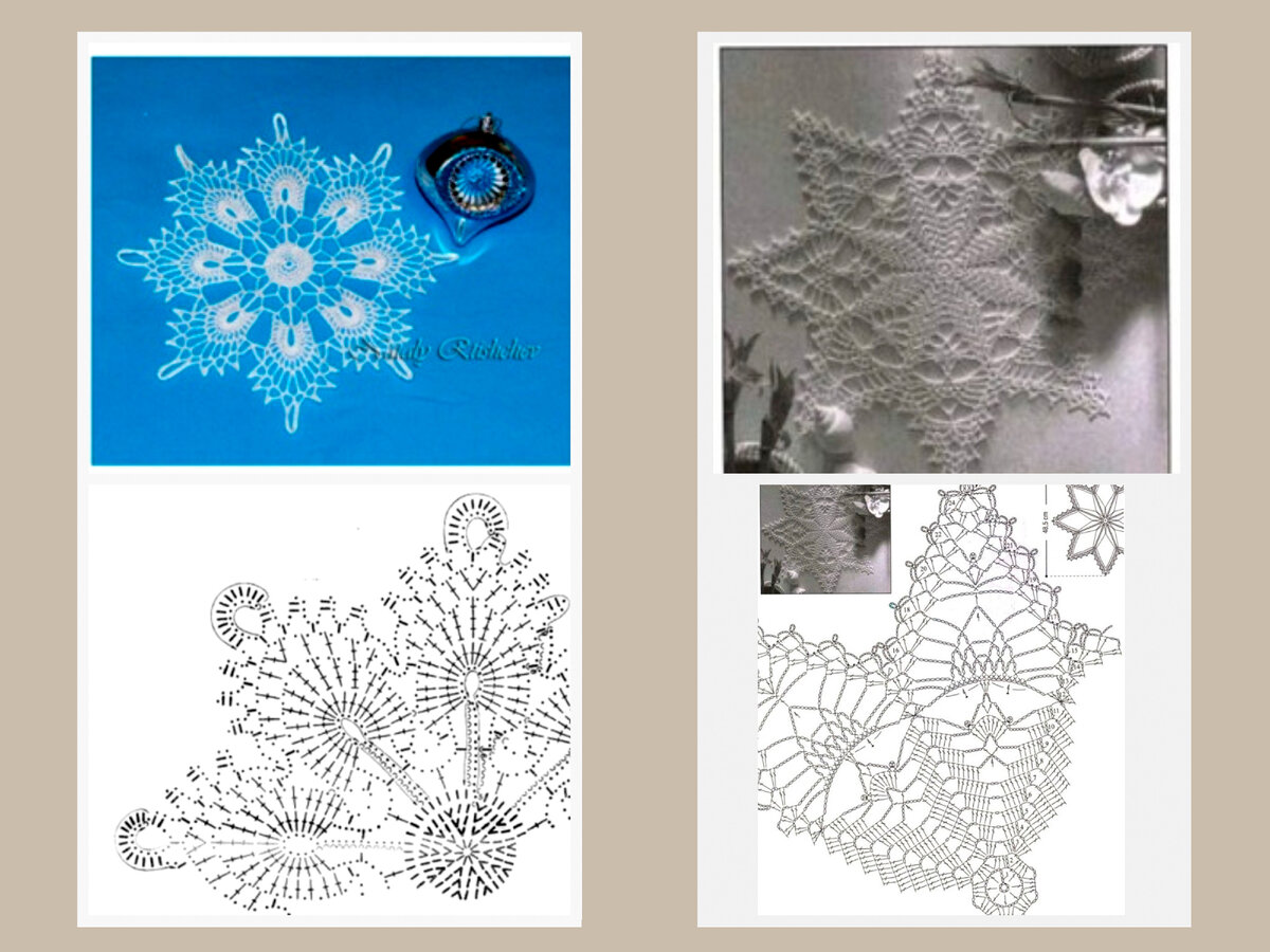 Универсальное украшение для Нового года: сказочные снежинки - схемы для новогоднего декора снежинок, крючком, лучше, можно, Новый, создания, подходят, всего, вязания, нитки, пряжа, Тонкая, пряжу, подходящую, выберите, работу, начать, нежных, кружевных, сверкающими
