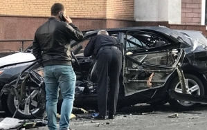 В центре Киева взорвали авто с грузинским боевиком чеченского батальона «АТО»
