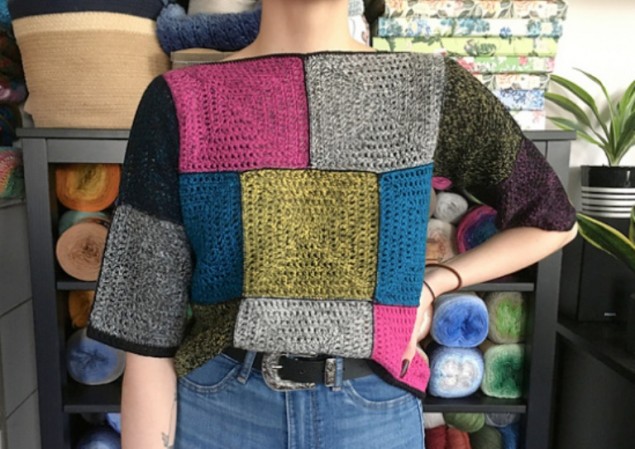 Как связать топ из квадратов — 5 бесплатных схем