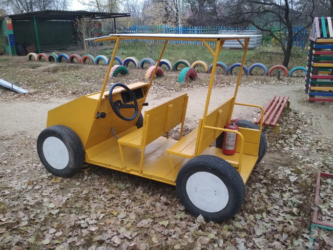 Грузовая машина для детской площадки своими руками