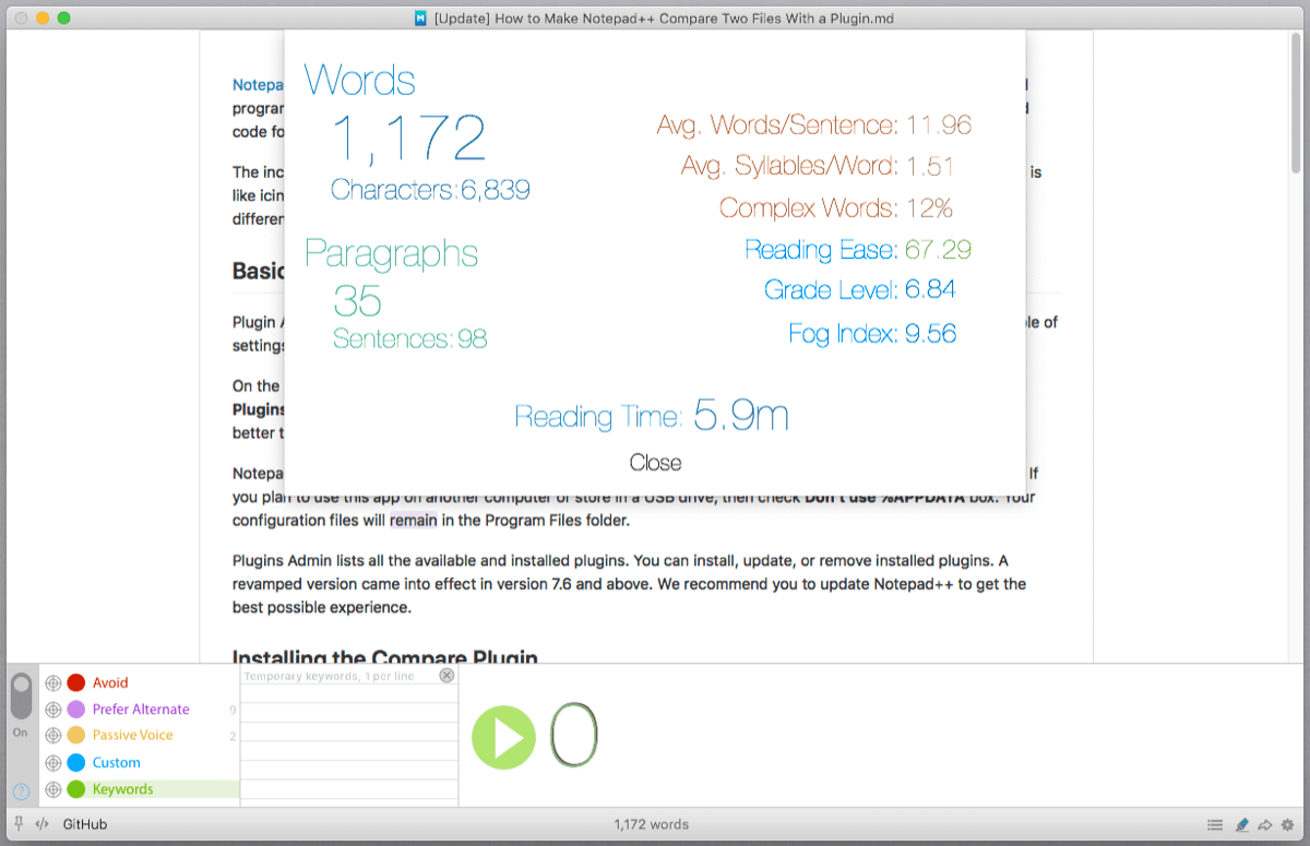 preview markdown with marked2 advanced tool