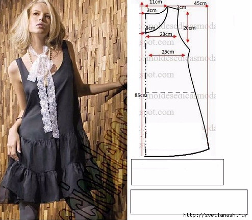 Летние платья и сарафаны с простыми выкройками Летние платья и сарафаны с простыми выкройками