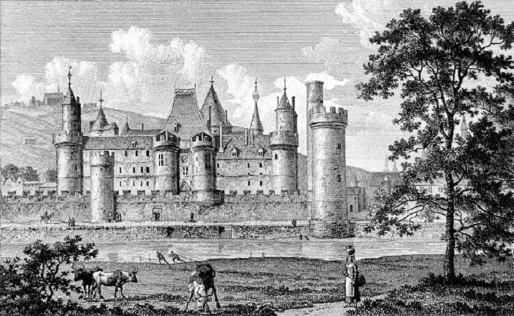 Средневековый замок в окрестностях Парижа, XI-XII вв