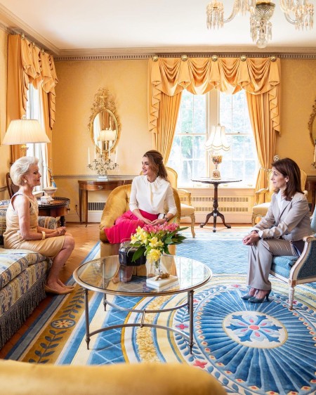 Королева Рания встретилась с женой главы NASA в Вашингтоне Монархи,Новости монархов