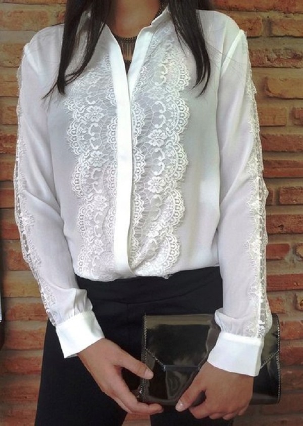 белая блузка фото