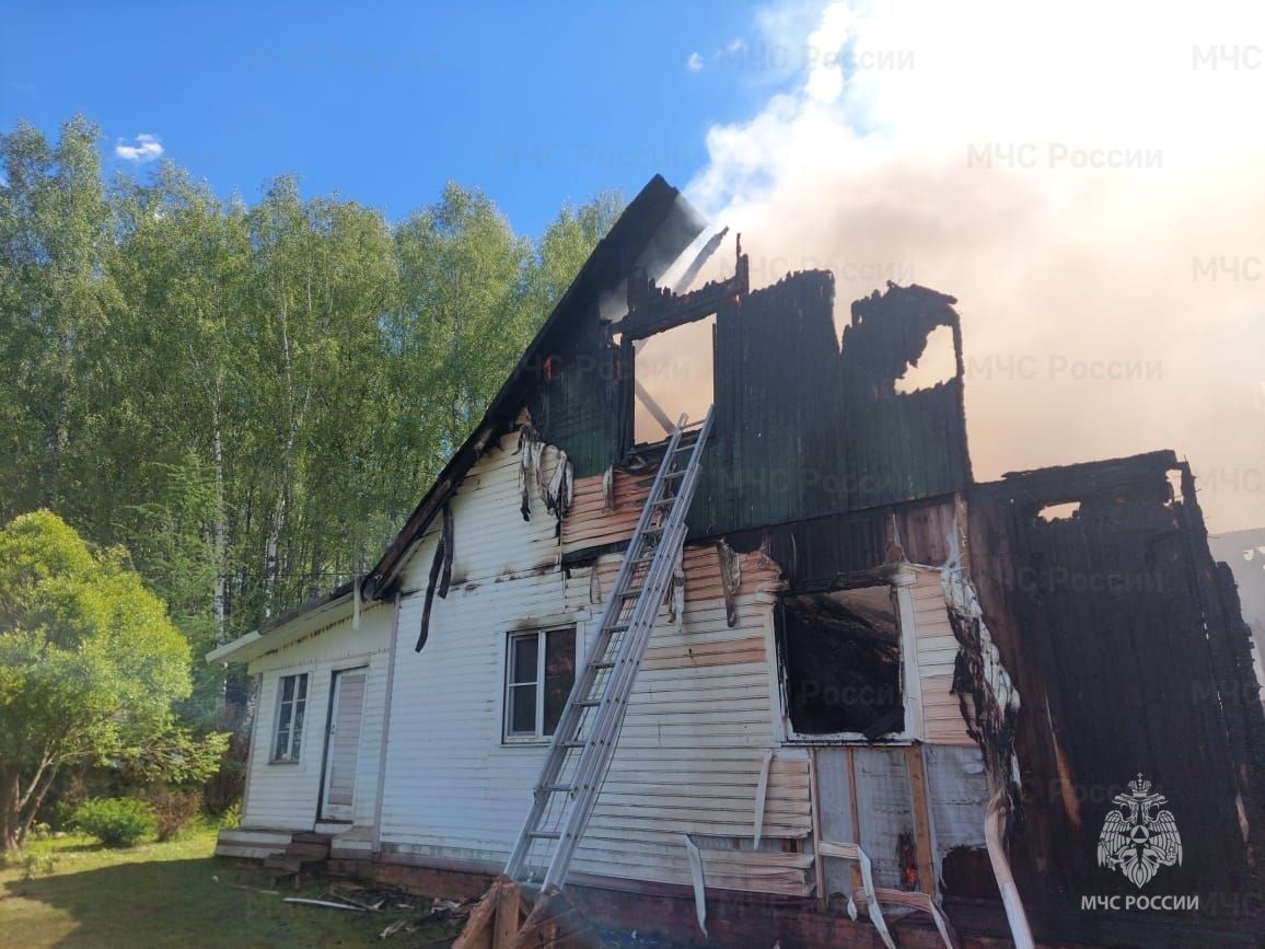 В Александровском районе один человек пострадал на пожаре в деревенском доме
