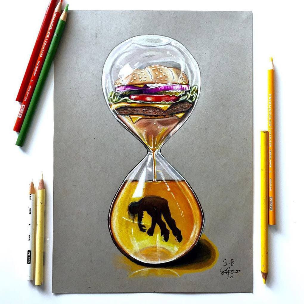 Художник высмеивает современное общество, не церемонясь с чувствами зрителя 