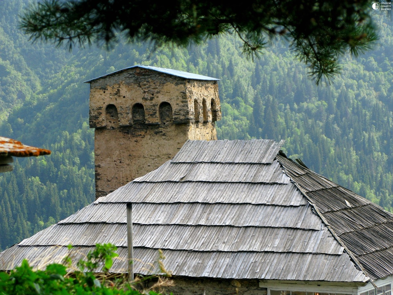 Грузия башни Сванетии