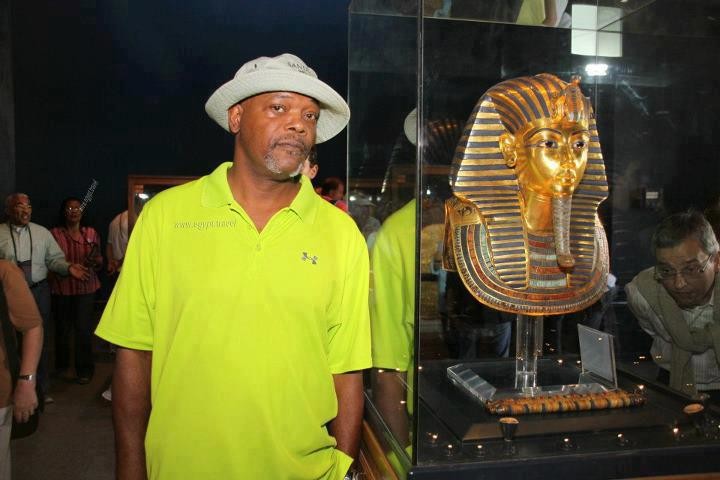 Сэмюэл Л. Джексон в Каирском Музее археология, древний египет, египтология, история, мумия, пирамиды, фараон, храмы