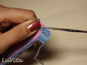 Декоративное вязание крючком и шпателем ("с глазком")