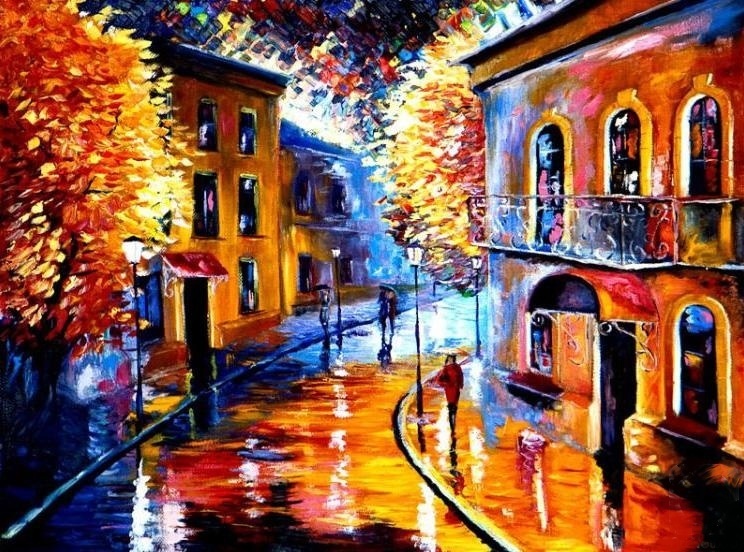 Отражение города. Живопись Романа Федосенко Отражение города. Живопись Романа Федосенко город