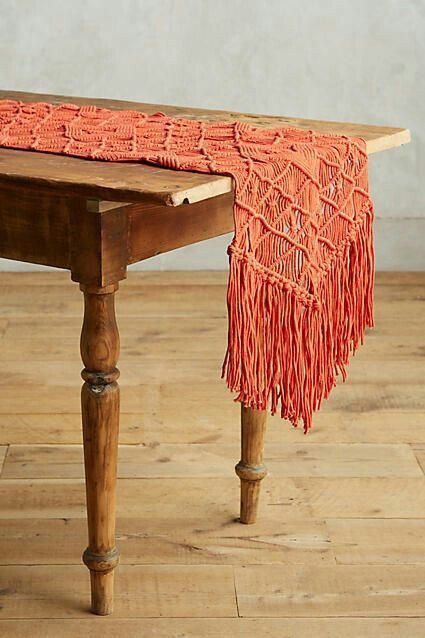 Оригинальные дорожки макраме на стол Оригинальные дорожки макраме на стол идеи