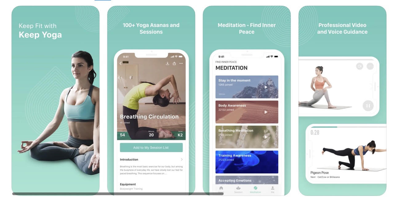Бесплатные приложения для медитации. Yoga приложение. Приложение для йоги. Приложение keep Yoga. Приложение для занятия йогой.