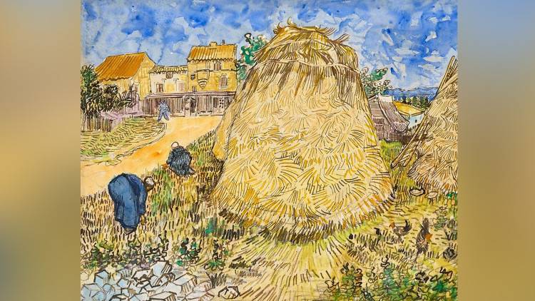 Картина Ван Гога «Стога пшеницы» ушла на аукционе Christie’s почти за  млн Общество