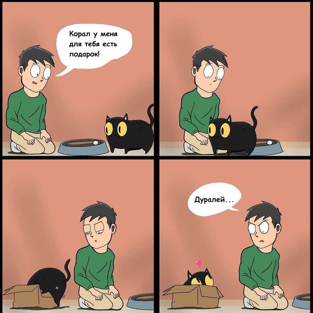 12 комиксов, доказывающих, что жизнь с котом – это настоящее испытание котики,юмор