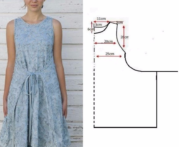Летние платья и сарафаны с простыми выкройками Летние платья и сарафаны с простыми выкройками