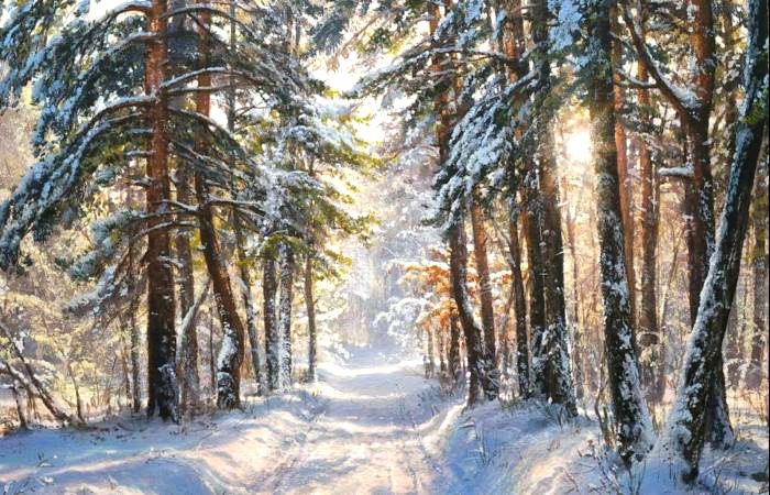 Очарование зимы на картинах современных художников