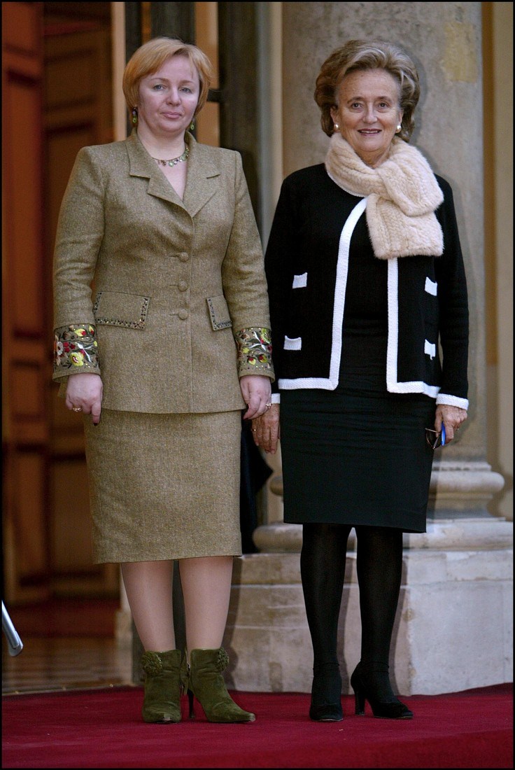 Jacques Chirac Receives Russian President Vladimir Poutine At The Elysee Palace On October 2Nd, 2003 In Paris, France.