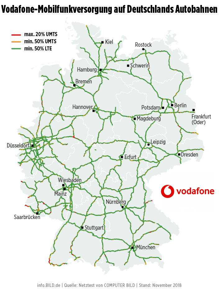 Карта покрытия vodafone