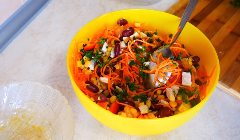 Салат «Дамский каприз» кулинария,салаты