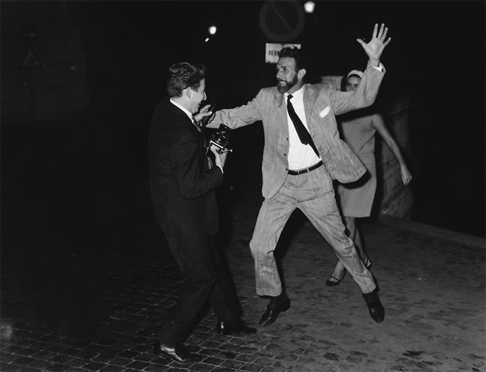 Lucien Benedetti And Marina Meucci Stand Against The Photographer. Rome, Circa 1965