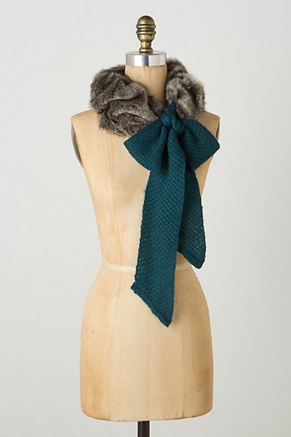 #Anthropologie Plush Stole - this would be an insanely easy DIY!: 