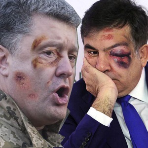 Супер! Скандал в прямом эфире! Саакашвили про Порошенко и Приват банк в прямом эфире. Слюни, сопли, заикание!