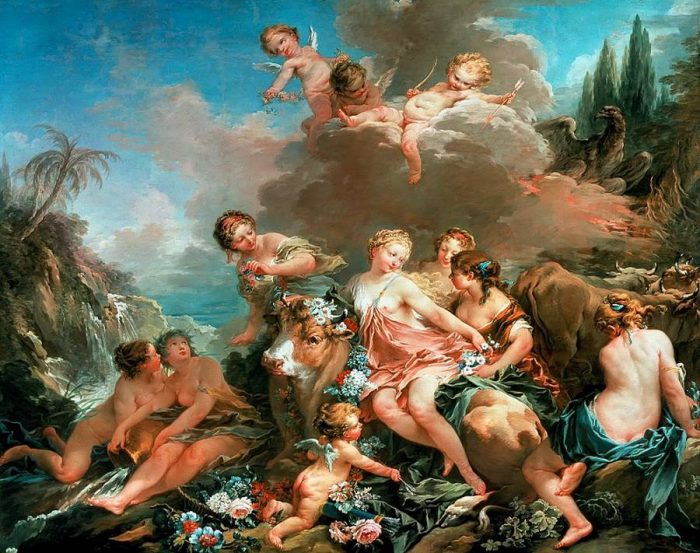 Похищение Европы. Автор: Francois Boucher.