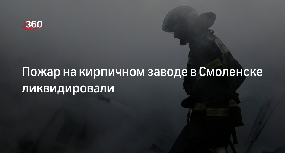МЧС: крупный пожар на кирпичном заводе в Смоленске ликвидирован