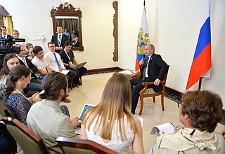 Владимир Путин ответил на вопросы журналистов