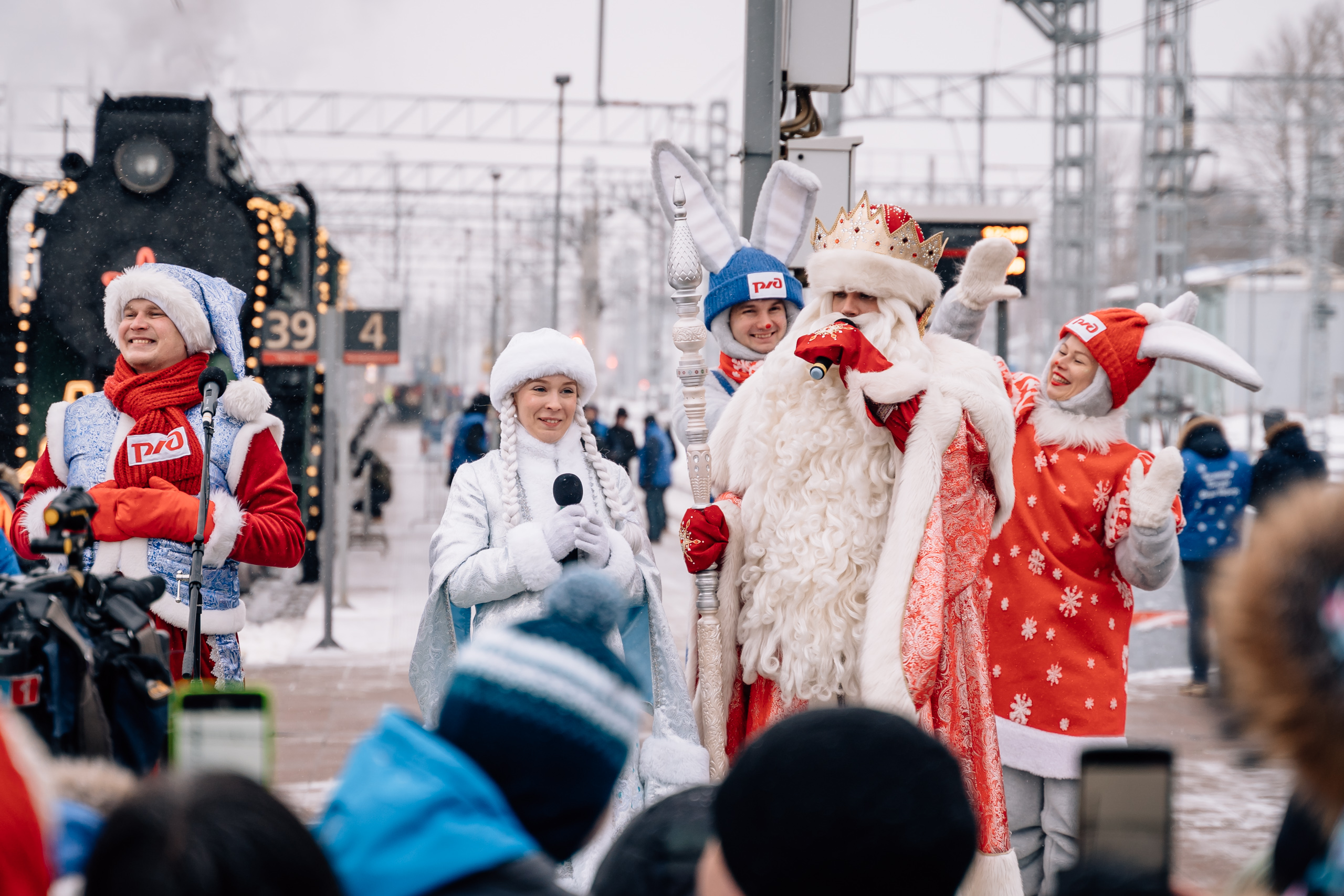 Новогоднее чудо: В Тверь приехал поезд Деда Мороза