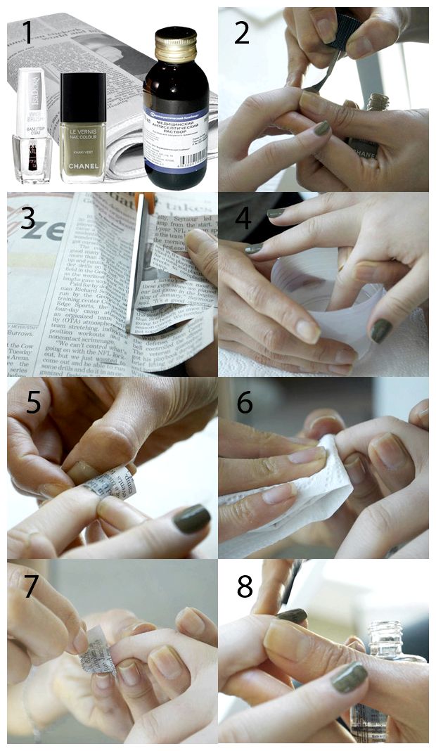 Как сделать маникюр из газеты? - красивые ногти в домашних условиях