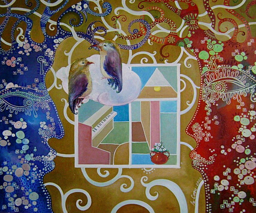 Кружевная реальность гармонии... Художник Marie Li-Safi 