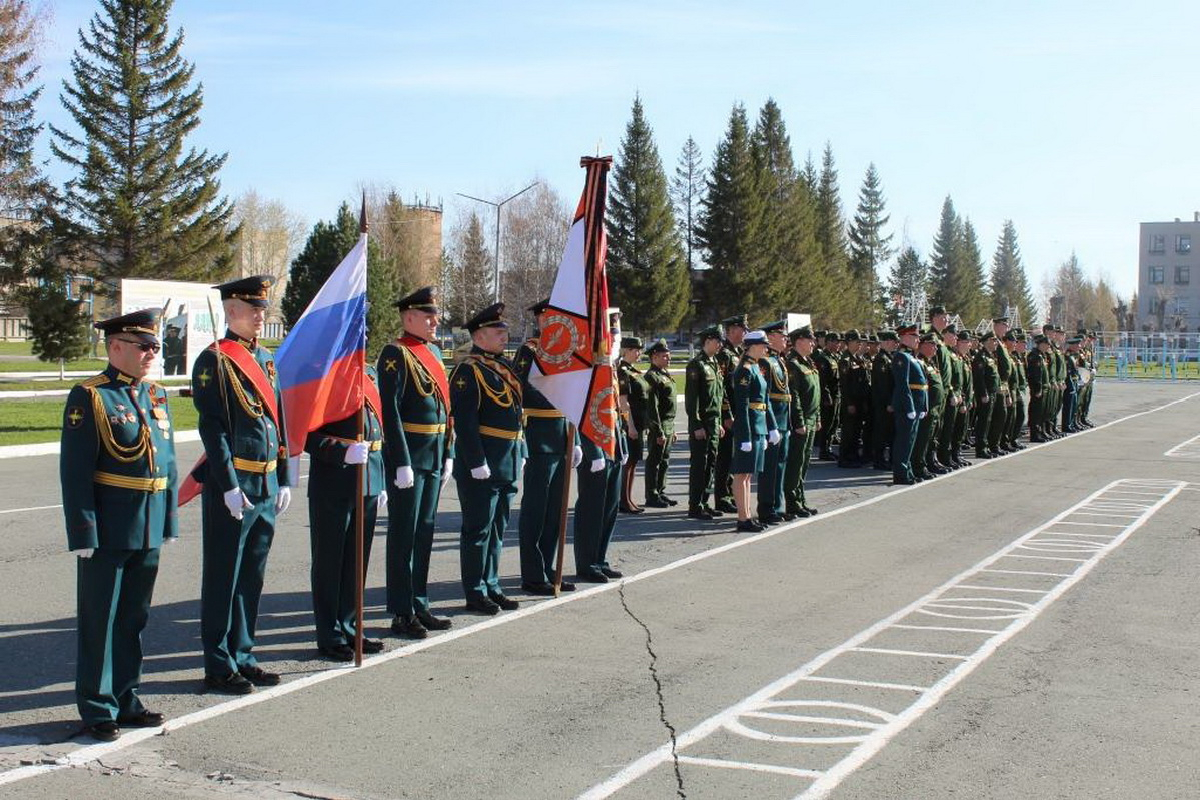 Торжественный митинг, посвященный 79-ой годовщине Победы прошел  в соединении связи ЦВО в Новосибирской области