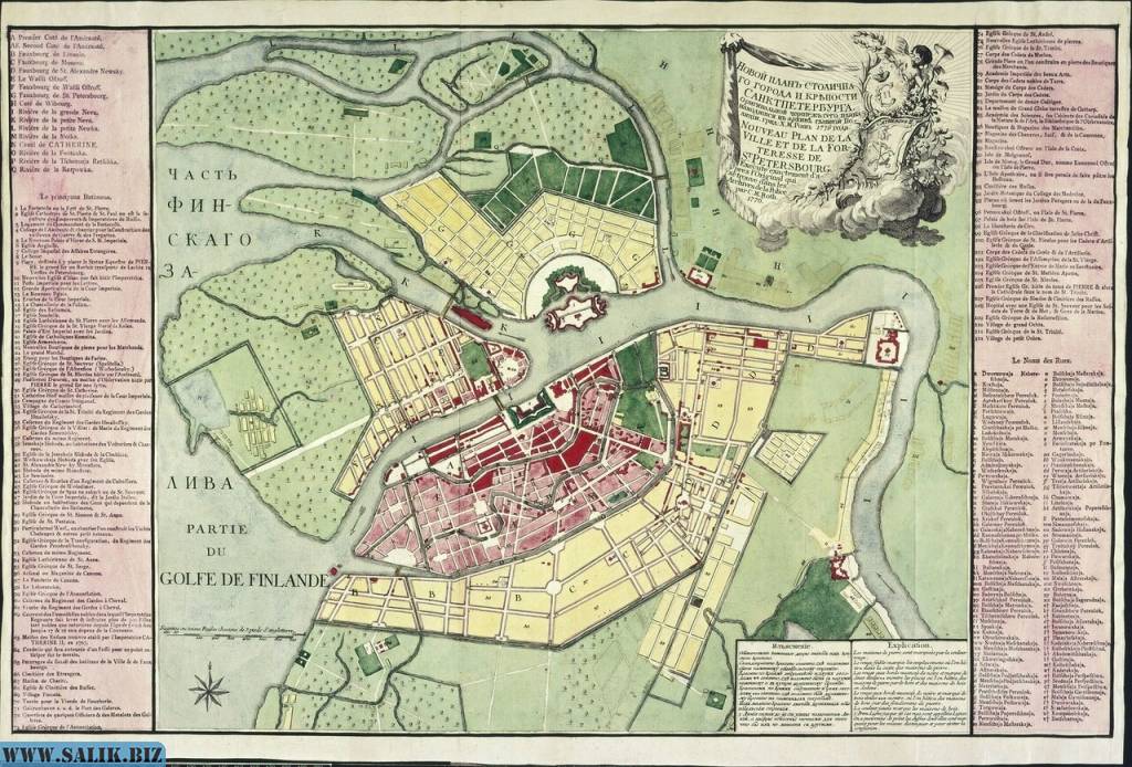 Мысли по картам Санкт-Петербурга 18-го века