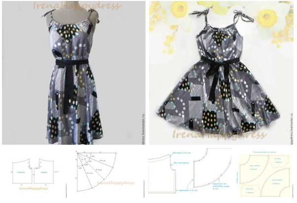 Лучший подарок для женщины — это новое платье. Летний наряд с летящей юбкой можно сшить за несколько часов женские хобби