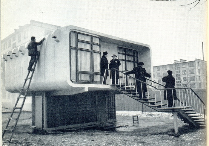 Экспериментальный пластиковый дом, построенный в СССР в 1961 году.