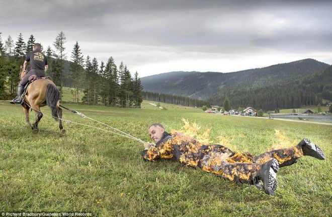 самое длинное расстояние в горящем состоянии.