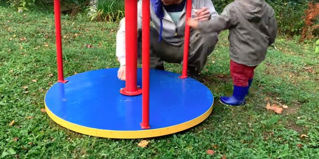 Карусель из ступицы карусель своими урками