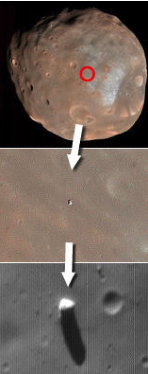 "Монолит" на Фобосе очень похож на сферу. 