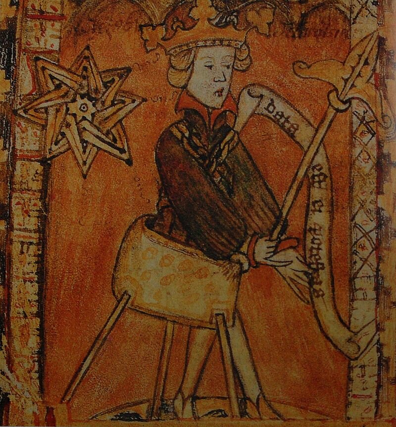 Портрет Магнуса из сборника шведских законов, 1350-е гг. фото: wikipedia.org