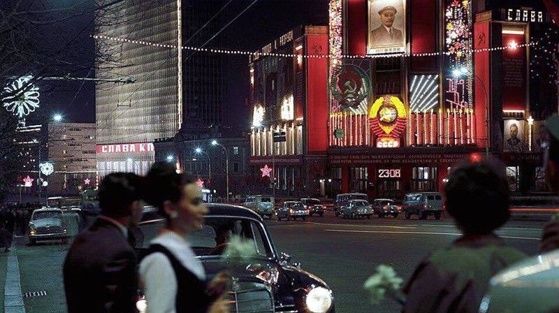 Улица Горького, Москва, 1969 год СССР, быт, воспоминания, ностальгия, фото