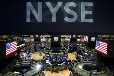 The floor of the the New York Stock Exchange (NYSE) is seen after the close of trading in New York, U.S., March 18, 2020. REUTERS/Lucas Jackson