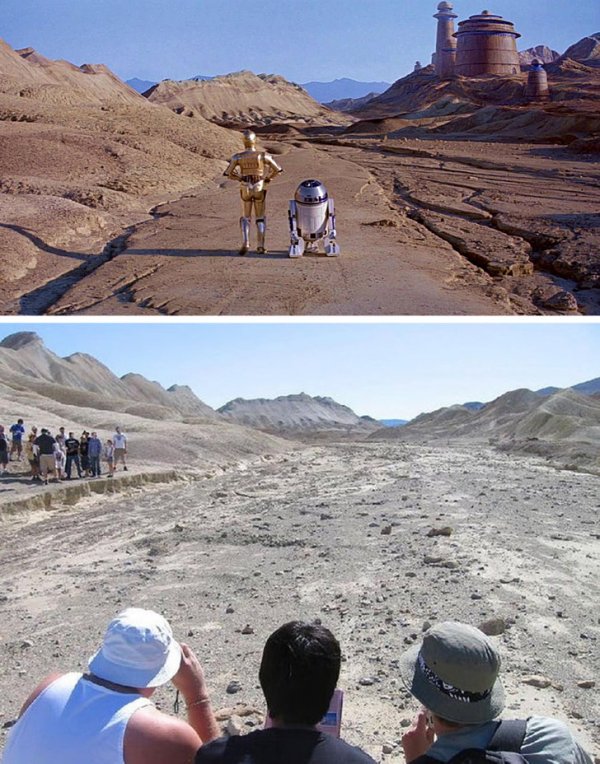 Дорога к дворцу Джаббы у каньона Twenty Mule Team в Долине Смерти, Калифорния