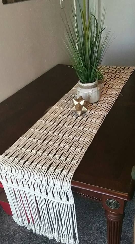 Оригинальные дорожки макраме на стол Оригинальные дорожки макраме на стол идеи