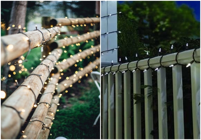 Как использовать гирлянды и струнные лампы для освещения двора: 8 оригинальных идей идеи для дома,освещение