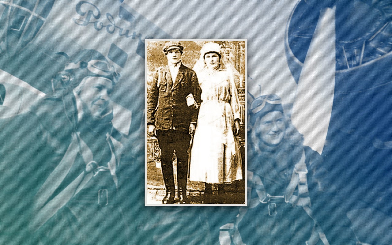 Свадебное фото Степана и Полины Говяз. 1 февраля 1926 года. Коллаж. Фото: © РИА Новости, pro.berdyansk.biz