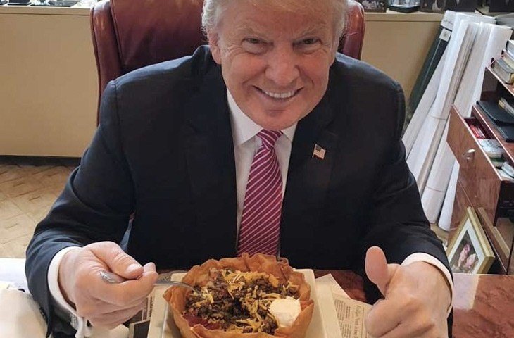 8. Вот так обедает Трамп еда глав государств, президенты, россия, ужин с президентом, фото