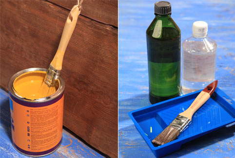 Как спасти кисти, засохшие в банке с краской 